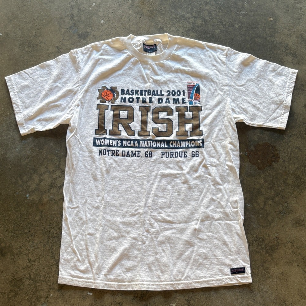 Notre Dame‎ Irish Basketball 2001 NCAA Champions T Shirt